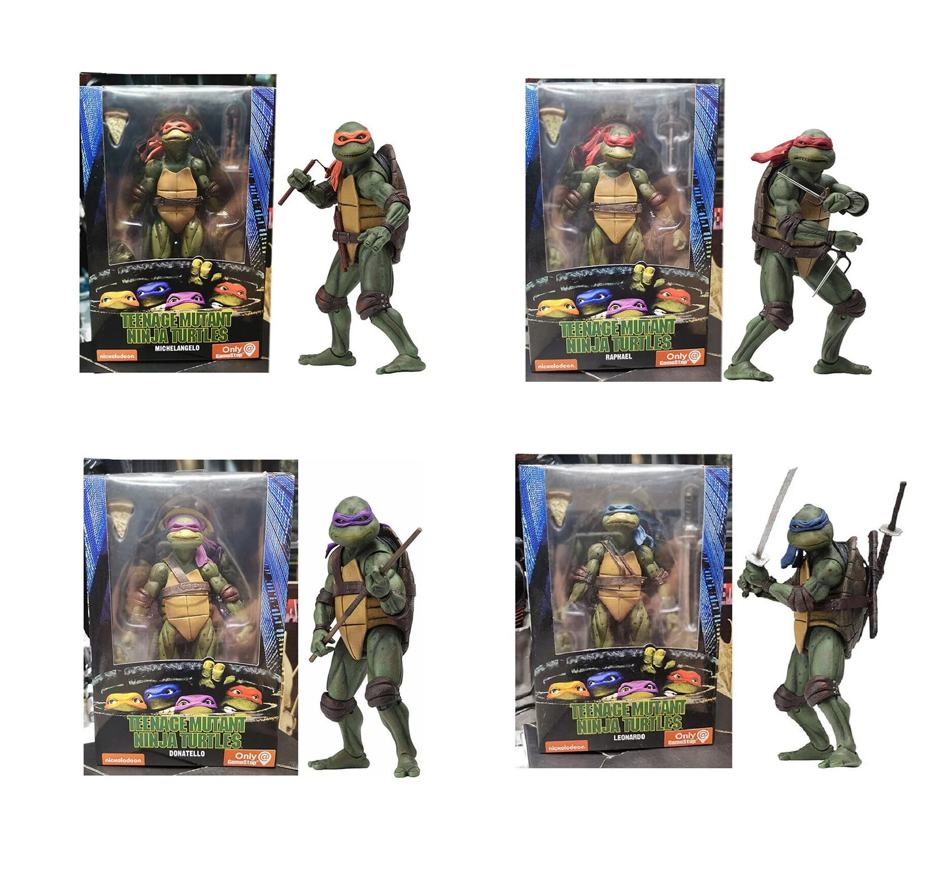Teenage Mutant Ninja Turtles Action Figures Set of 4, 7 Inch