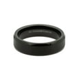 thumbnail image 3 of 6mm Black Plated Tungsten Carbide Beveled Edge Wedding Band Ring, 3 of 6