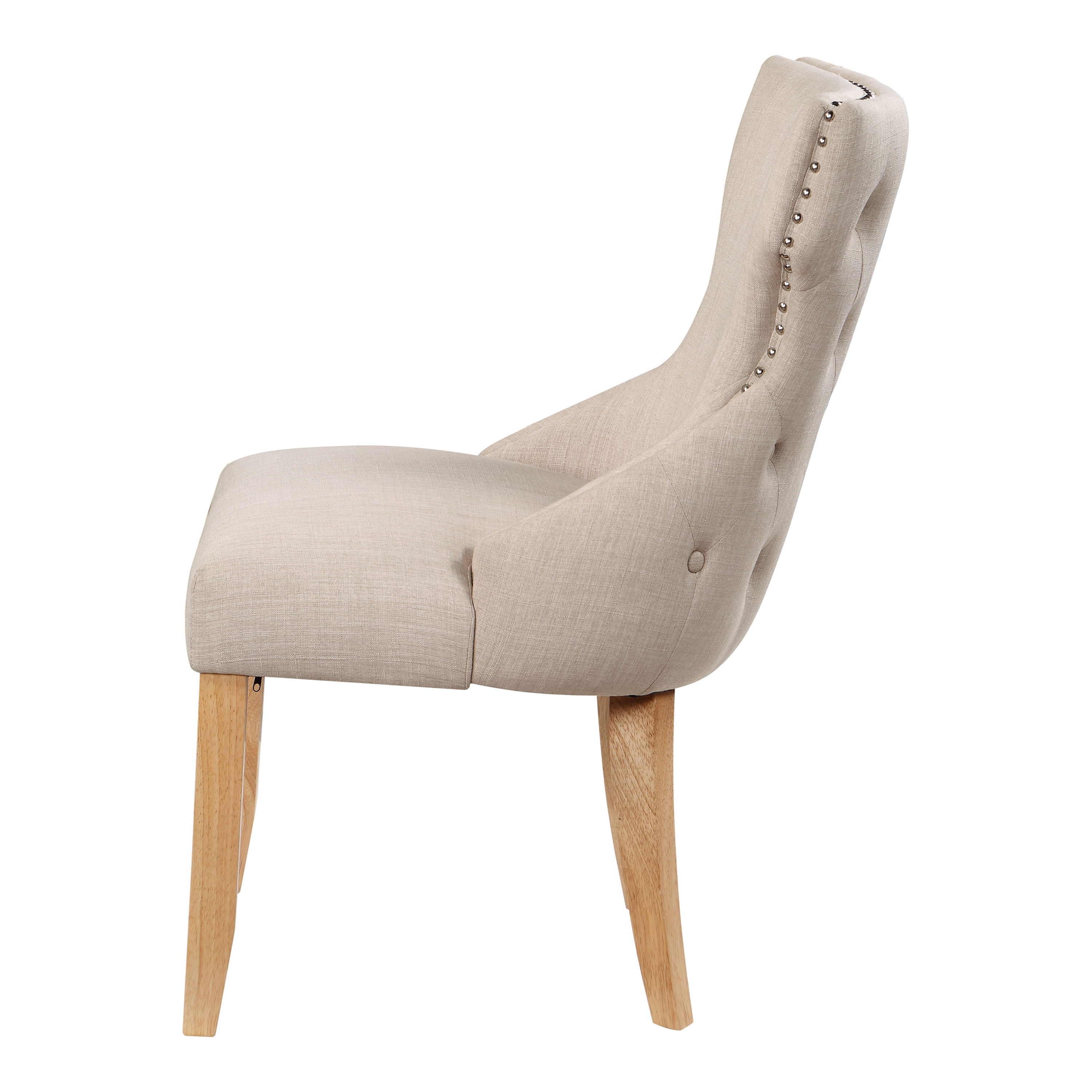 Furniture of America Taryn Upholstered Wood Ivory Side Chairs (Set of 2)