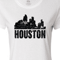 thumbnail image 4 of Inktastic Houston Skyline Grunge Women's T-Shirt, 4 of 5