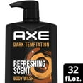 thumbnail image 3 of Axe Dark Temptation Body Wash for Men w/Pump Dark Chocolate Scent, 32 oz  1L- 3 Pack, 3 of 9