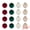 Multicolor Style B 2.4", variant on Unique Bargains Velvet Christmas 12 Pack Flocked Sphere Orbs Luxury Ornaments Style D 2.4"