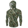 thumbnail image 5 of Xdegoge Women's Forest Terrain Camo Performance Fishing Hoodie UV Protection Long Sleeve Sun Shirt Moisture Wicking Athletic Tops Hunting Gear, 5 of 7