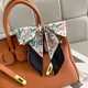 thumbnail image 3 of Bufanda de seda fina con estampado de caballos de diseño de lujo para mujer, 5 x 85 cm, banda para el pelo de satén suave, pañuelo para mujer, diadema floral, bolso, corbatas para el cuello, 3 of 5