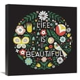 thumbnail image 1 of Global Gallery's 'Life is Beautiful Sq' By Michael Mullan Stretched Canvas Wall Art, 1 of 4