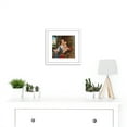 thumbnail image 2 of Quinten Massijs Virgin And Child Painting 8X8 Inch Square Wooden Framed Wall Art Print Picture with Mount, 2 of 4