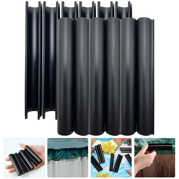 Worgeous Black Pool Cover Clips 24Pcs for Above Ground Pools and Winter Use in Gardens