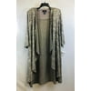 R & M Richards Plus Size Metallic Cardigan, 20W, Gold