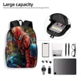 thumbnail image 4 of MARVEL Spider-Man Large Capacity Backpack - Ergonomic, Lightweight & Durable Polyester with Multiple Pockets, Perfect for Work,, 4 of 6