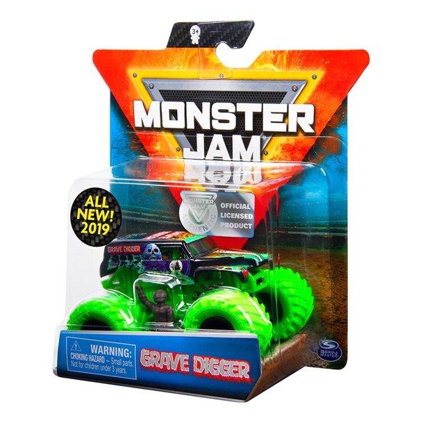 Vehículo Monster Jam Escala 1:64 Grave Digger S2
