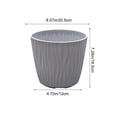 thumbnail image 3 of EGNMCR Ripples Circular Flowerpot Potted Home Gardening Balcony Succulents Plants Pot p lastic flowers pot, 3 of 6