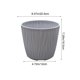 thumbnail image 3 of Macetas De Plástico Maceta de plástico gris con diseño ondulado para plantas suculentas, ideal para interiores, exteriores y balcones (1 unidad). Rkxzt, 3 of 9