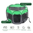 thumbnail image 3 of Pop-Up Pet Playpen, Folding Soft Portable Waterproof Outdoor Pen for Dogs Cats Chickens, 36" Durable Travel Crate with Bowl for Recovery Use, 3 of 8