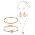 thumbnail image 3 of Pulsera elegante, conjunto de joyas para mujer, conjunto de joyas para boda, collar para mujer, funcionalidad inteligente, 3 of 9