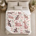 thumbnail image 5 of Playful Sphynx Cats Pink Hearts Flowers Sweet Cat, Playful Pet Portrait Pattern, Warm Flannel Blanket for Living Room and Bedroom, Cat Lovers Just Because Gift, Pet Lover Home Decor, 5 of 9