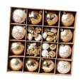 thumbnail image 2 of 52 piezas de decoraciones colgantes para de Navidad, adornos de bolas de Navidad, colgantes surtidos para fiesta de de Navidad, año Nuevo, Dorado, 2 of 8