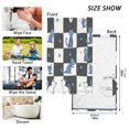 thumbnail image 6 of Yayeee 2 Pack Hand Towels for Bathroom 100% Cotton 16" x 28" Soft Absorbent Kitchen Towel, Blue Cat Stars, 6 of 7