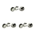 thumbnail image 2 of Transemion Round Men Cufflinks Cuff Button Covers 2 Suit Gift Business Pieces Men Silver 15mm Diameter 3Set, 2 of 6
