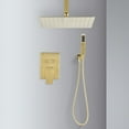 thumbnail image 2 of Fithood Ceiling Mounted Shower System Combo Set with Handheld and 12"Shower head, 2 of 5