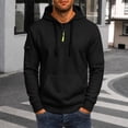 thumbnail image 2 of SRZYMJ Mens Hooded Sweatshirt Casual Long Sleeve Drawstring, 2 of 4