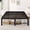 Black, variant on Merrland 12 Inch Twin Size Metal Platform Bed Frame, Heavy-Duty, Under-Bed Storage Space, Easy Assembly, Headboard Compatible, Black