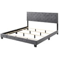 thumbnail image 5 of Glory Furniture Suffolk Velvet Upholstered King Bed in Gray, 5 of 8