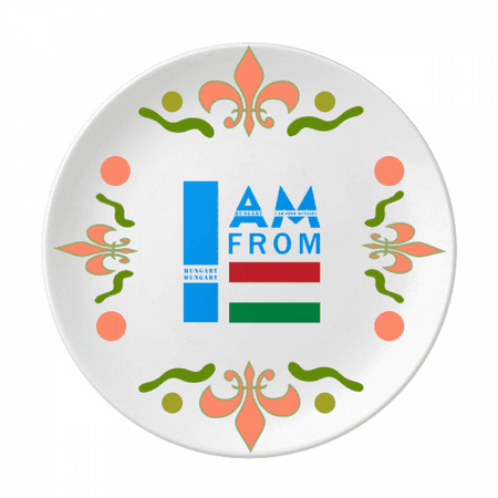 

I Am From Hungary Art Deco Fashion Flower Ceramics Plate Tableware Dinner Dish