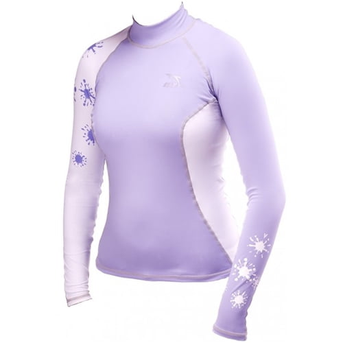 IST DS56 Womens Long Sleeve Rash Guard (X-Small, Purple) by IST