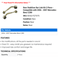 thumbnail image 2 of Rear Stabilizer Bar Link Kit 2 Piece - Compatible with 2006 - 2007 Mercedes-Benz C280, 2 of 2