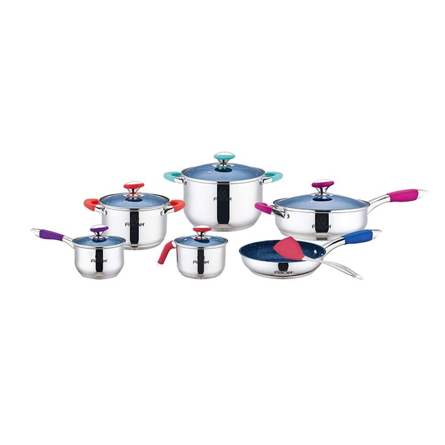 Batería de Cocina Fraciel Bonita 12 pzs Acero Inoxidable