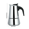 thumbnail image 3 of Stainless Steel Coffee Pot Moka Espresso Maker for Home, Simple , Convenient Living, 3 of 8
