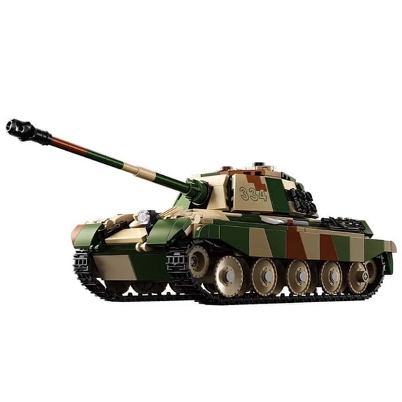 Remocguys WW2 Tiger Tank Heavy Building Sets, Compatible with Lego Army Military Vehicles Model kits Collectible for Adults Boys 14  853PCS