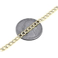 thumbnail image 3 of Mens 10K Yellow Gold Diamond Cut Curb Cuban Chain Necklace Pave 3.5mm 22 Inch, 3 of 4