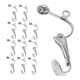 thumbnail image 5 of unbranded 100Ud Clips Para Pendientes De Cobre Plateados Convertidores Para Crear Joyas Sin Perforación Accesorios DIY, 5 of 8