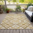 thumbnail image 6 of Addison Rugs Chantille Indoor/Outdoor Transitional Geometric Gold Washable Rectangle Rug, 3' x 5', 6 of 6