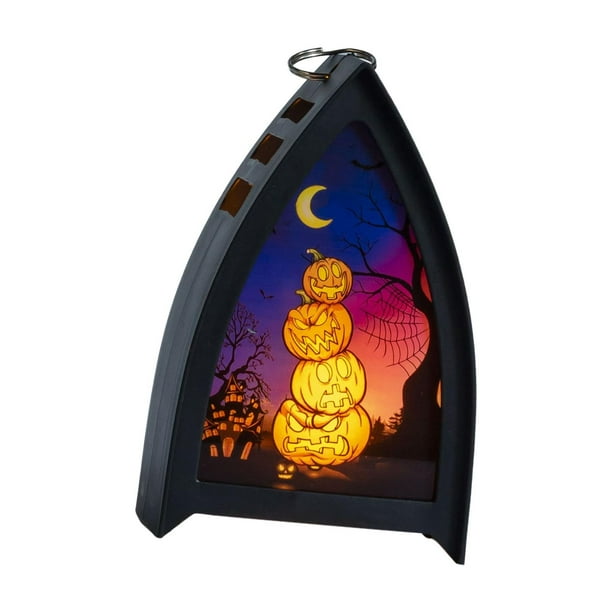 Lámpara colgante de linterna LED para Halloween, accesorios de decoración, centro de mesa sin lma para Cabaza Sunnimix Lámpara portavelas