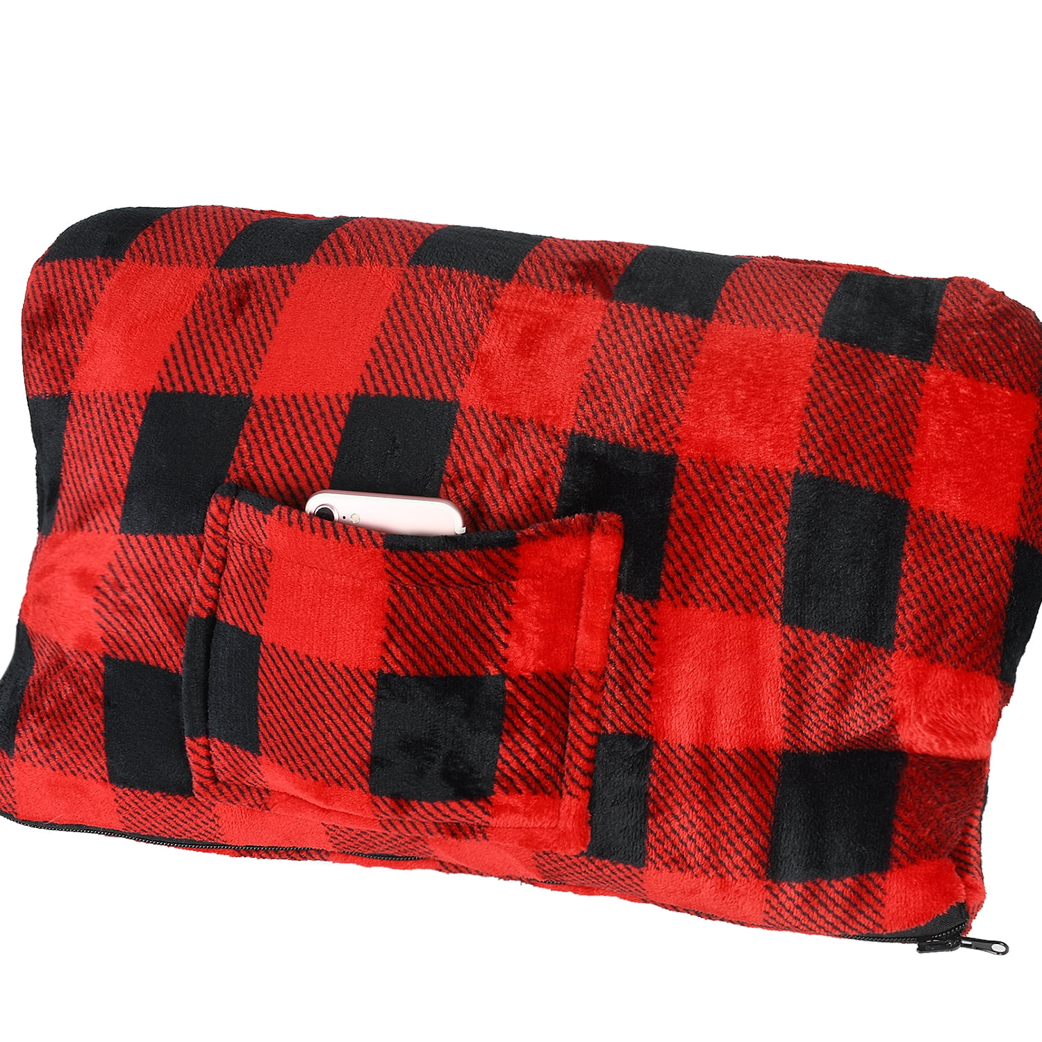 Oversized Hoodie Sweatshirt, Wearable Sherpa Blanket Pullover, Soft Warm Comfortable Portable Travel Sweater Pillow for Adults Men Women, Gift for Her
