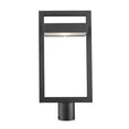 thumbnail image 2 of Z-Lite 566PHBR-BK-LED Luttrel 21-Inch Outdoor Metal Post Light, Black, 2 of 5