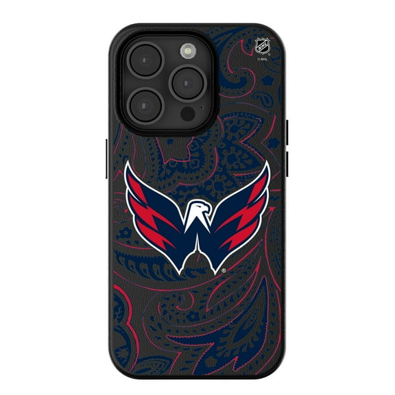 Keyscaper Black Washington Capitals Paisley iPhone Magnetic Bump Case