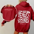 thumbnail image 5 of Womens Sweatshirt Hoodies Long Sleeve Pullover Hoodie Graphic Hoodie Red Womens Sweatshirt Winter Tops Teens Clothes, 5 of 7