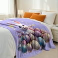 thumbnail image 4 of Easter Throw Blanket, Warm Fleece Flannel Bed Blanket, Lightweight Easter Blanket for Sofa Bed Couch 30"x40", 4 of 8