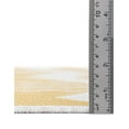 thumbnail image 3 of Unique Loom Outdoor Coastal Collection Area Rug - Pesci (10' Round Yellow/Ivory), 3 of 5