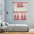 thumbnail image 5 of Valentine's Day Kitchen Curtains Sets for Windows 36 Inch Length, Pink Gnomes Love Roses Romantic Beige Rod Pocket Window Treatments Tier Curtains and Valances Set for Bedroom/Bathroom, 5 of 8