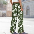thumbnail image 4 of Runfenguu Baseball Pants, Baggy Pants Women Fashion Women Printed Pants With Elastic Waist Casual Loose Pockets Pants, 4 of 8