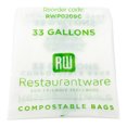 thumbnail image 2 of RW Eco 33 gal Clear Plastic Can Liner - Biodegradable, Compostable - 39" x 21 1/4" - 100 count box, 2 of 3