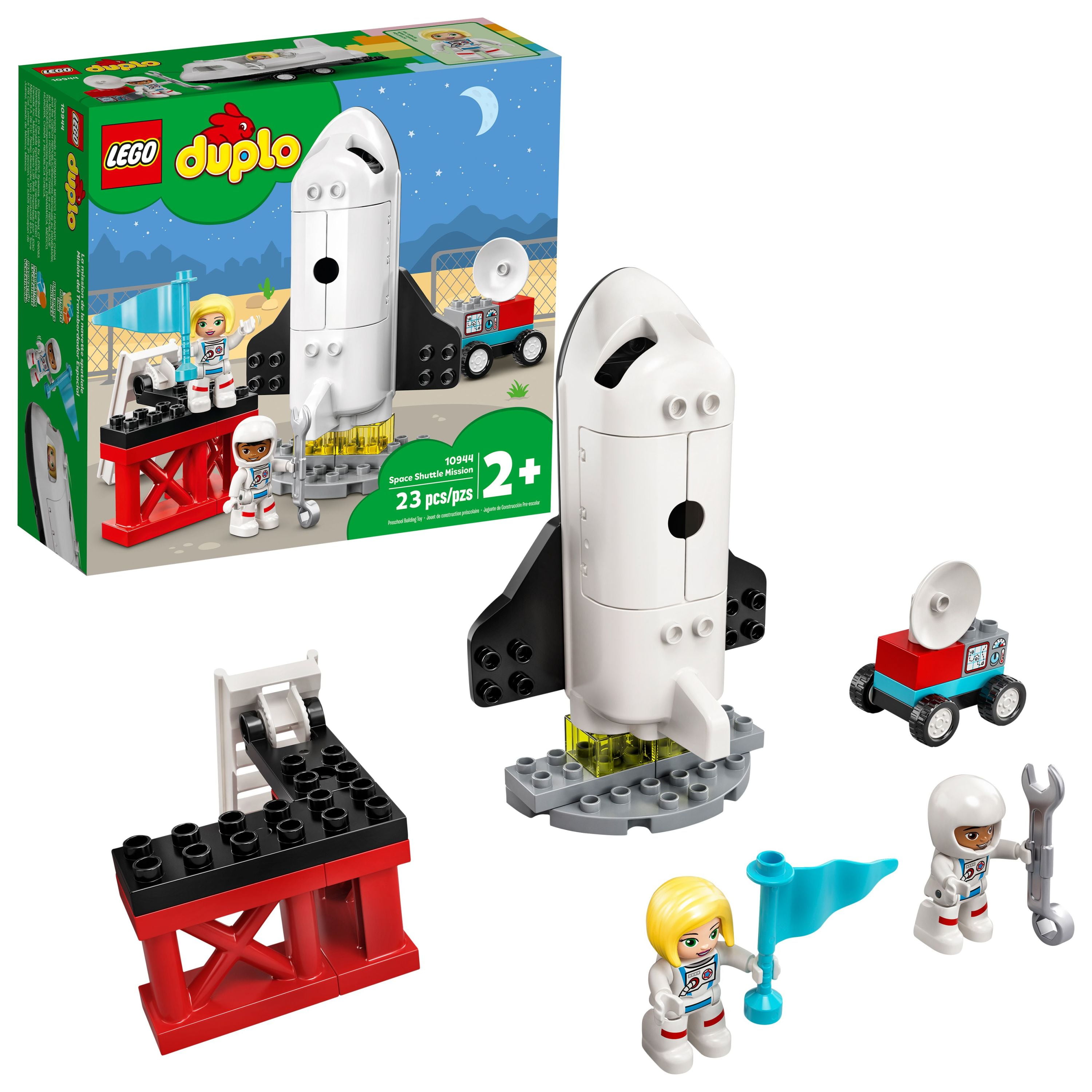 LEGO DUPLO Town Space Mission Rocket Toy 10944, Set for Preschool Toddlers Age 2 - 4 Years Old Figures - Walmart.com