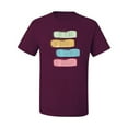 thumbnail image 2 of Positive Vibe Be Kind Brave Thankful Be Yourself Inspirational/Christian Men's Graphic T-Shirt, Maroon, 2XL, 2 of 3