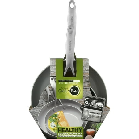 Greenpan Cc000016 001 Venice Pro Stainless Steel 100 Toxin Free Healthy Ceramic Nonstick Metal Utensil Dishwasher Oven Safe 8 An Walmart Com Walmart Com