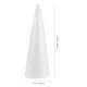 thumbnail image 3 of 2 conos de espuma para árbol de Navidad, accesorios para manualidades infantiles, conos de espuma en forma de cono, hechos a mano, color blanco sólido (38 x 13,5 cm), 3 of 5