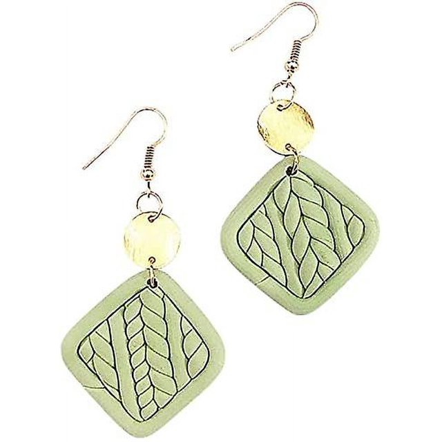 Pendientes de flores de ratán de terracota, pendientes colgantes bohemios llamativos tejidos a mano para mujeres y niñas, regalos de joyería